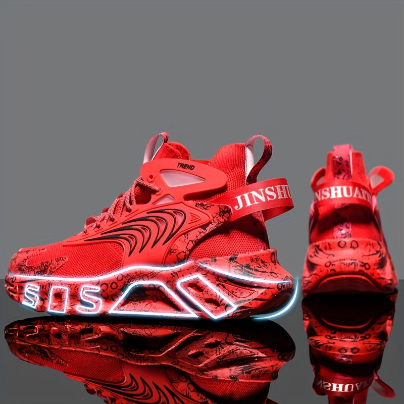 Men's Lace-up Sneakers Athletic Shoes Running Basketball Gym