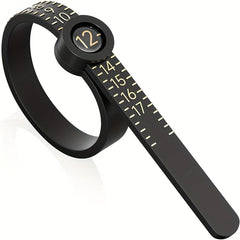 Reusable Ring Sizer Measuring Tool Jewelry Sizing Gauge 17 Rings Size