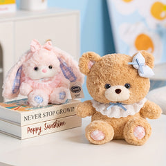 Cute 26in Teddy Bear and Rabbit Plush Toy Bunny Doll for Home Decor & Birthdays