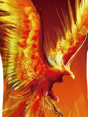 Men's Phoenix 3D Print T Shirt Casual Short Sleeve Tee