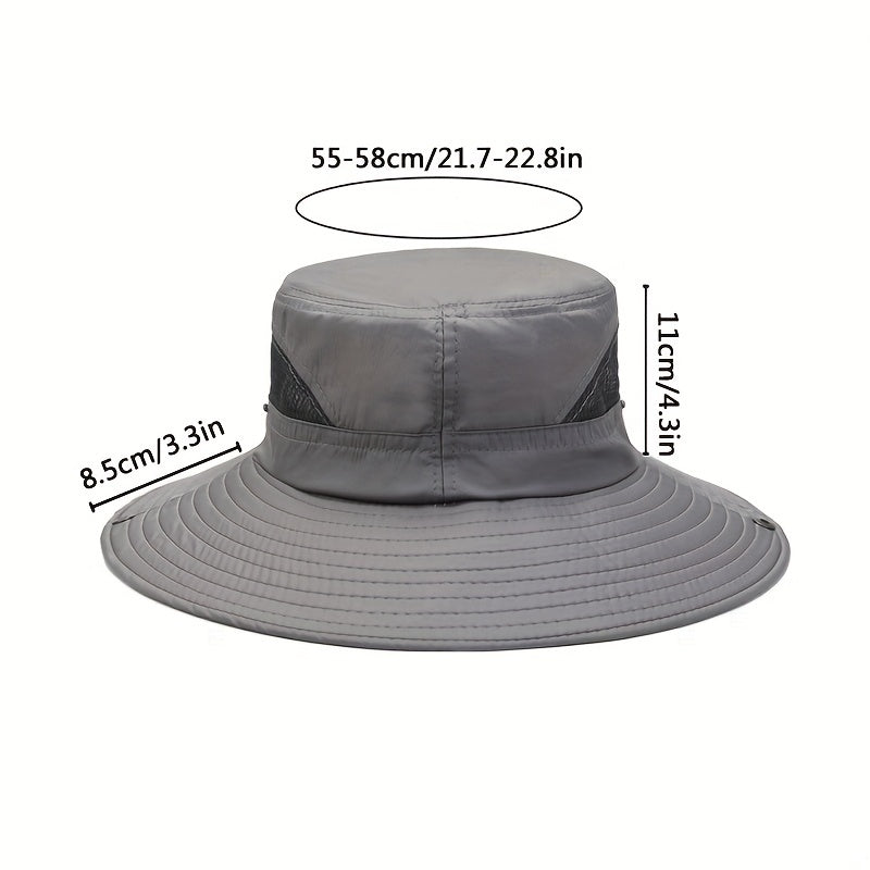 Outdoor Sun Hat Mesh Breathable UV Protection Big Brim Hat