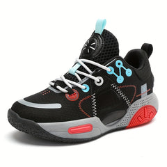 Boys' Non Slip Basketball Shoes Lace Up Sneakers Halloween Winter