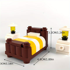 Building Blocks Sleeping Room Bedroom Set Gift