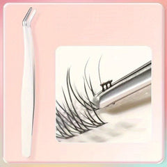 Stainless Steel Eyebrow & Eyelash Tweezers Set