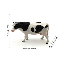 Farmer's Cow Wooden Farm Animal Model Room Decor