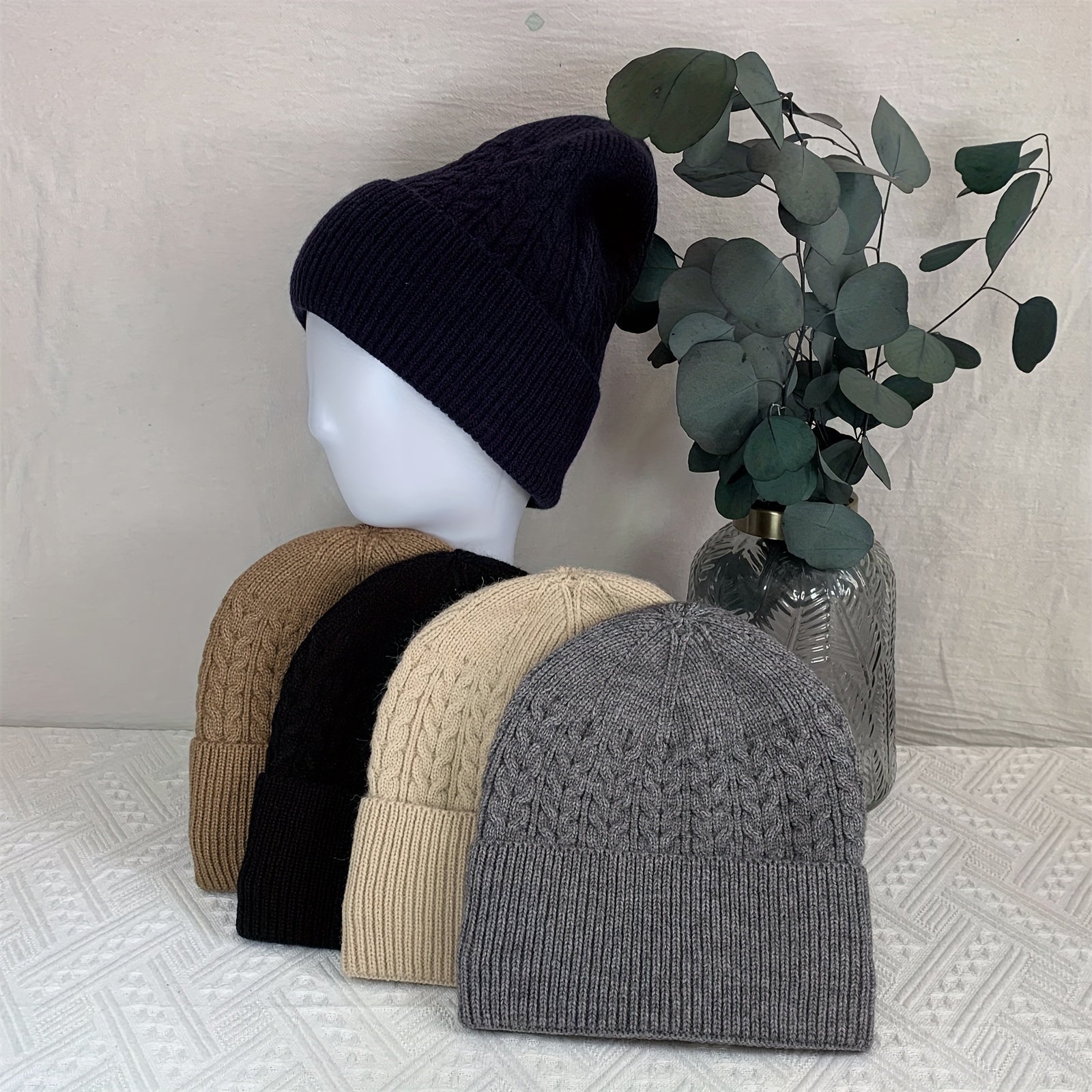 Winter Knitted Hat Ear Protection Beanie Hat Men & Women