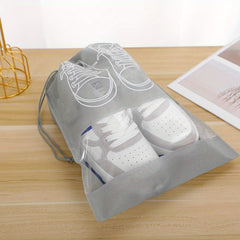 5pcs Non woven Shoe Bags Drawstring Cinch Shoe Storage Bag