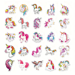 100pcs Rainbow Horse Cartoon Unicorn Stickers