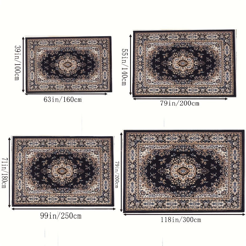 Non Slip Large Area Rug Soft Carpet, Washable, Living Room Bedroom