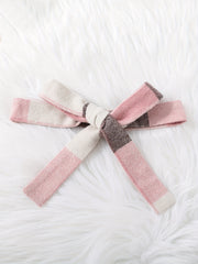 Toddler Baby Girls 2pcs Ruffle Knit Tops Bow Tie Plaid Mini