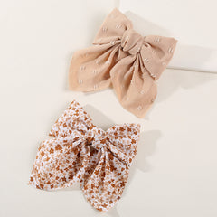 Floral Hair Bows For Girls Hair Clip Barrettes Women Teens