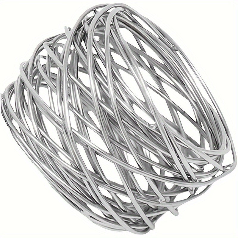 Napkin Ring Mesh Holder Set Of 2pcs For Party Dining Table Decoration
