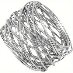 Napkin Ring Mesh Holder Set Of 2pcs For Party Dining Table Decoration