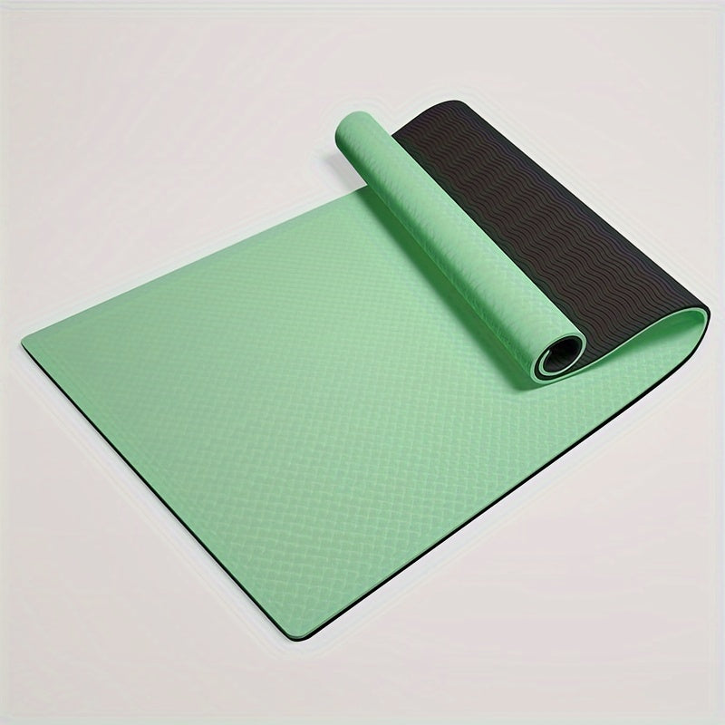 Waterproof TPE Yoga Mat Non Slip Fitness Mat Ideal for Yoga Pilates