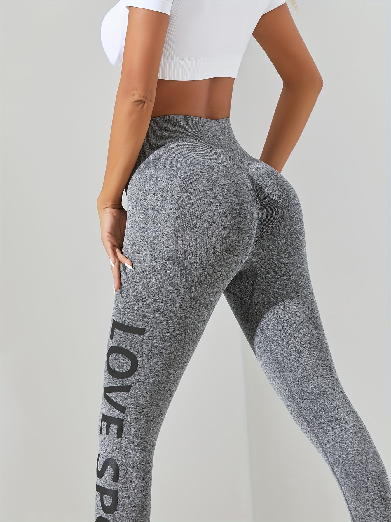 High Waist Yoga Leggings-High Stretch Running Sports Tight Pants