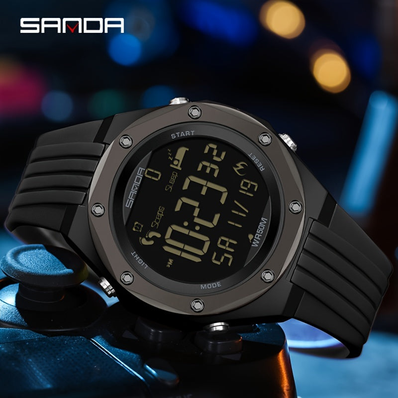 Sanda Boy's Calorie Steps Metal Waterproof Watch