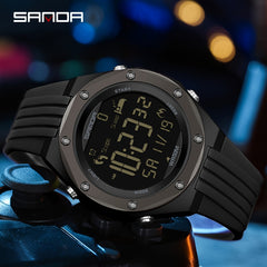 Sanda Boy's Calorie Steps Metal Waterproof Watch