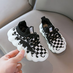 Toddler Octopus Shoes Plaid Comfortable Lightweight Sneakers Baby Boys Girls