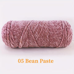 Velvet Yarn Soft And Skin Friendly Crocheting Knitting Hand Weaving DIY 200g