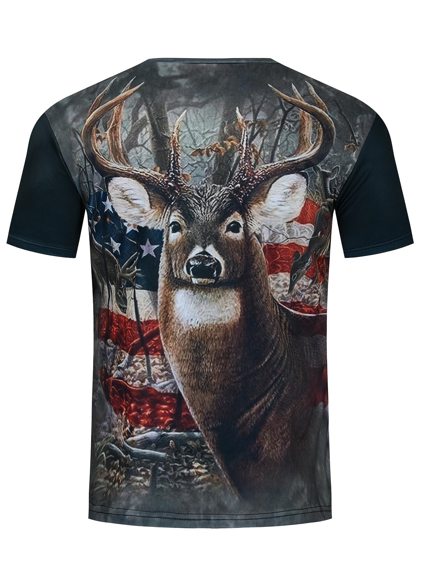 Men's Animal Graphic T shirt 3D Print Stretch Tee Top