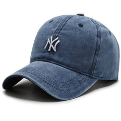Vintage Embroidered Football Baseball Cap Unisex Denim Hat