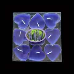 9pcs Romantic Heart Candles Proposal Confession Decor