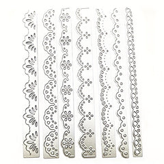 1pc Flower Lace Border Embossing Stencil for DIY Scrapbooking