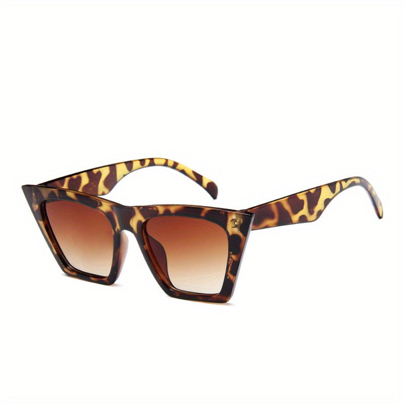 Cat Eye Sunglasses Gradient Lens Square Frame UV400