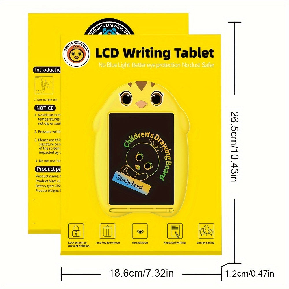 8.5" Cartoon Chicken Drawing Board LCD Electronic Writing Tablet