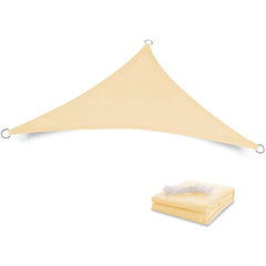 Beige Sunshade Net Waterproof Fabric UV Block Awning Sun Shade Sail