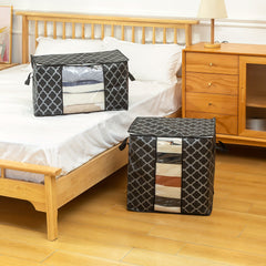 3pcs Non-woven Storage Bag Quilt Clothes Storage Bag Moving Luggage Packing Bag