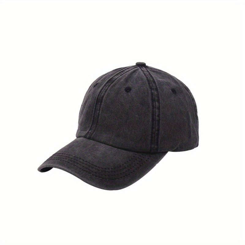 Kids Washed Sports Baseball Cap Sun Visor Hat Ages 3-8