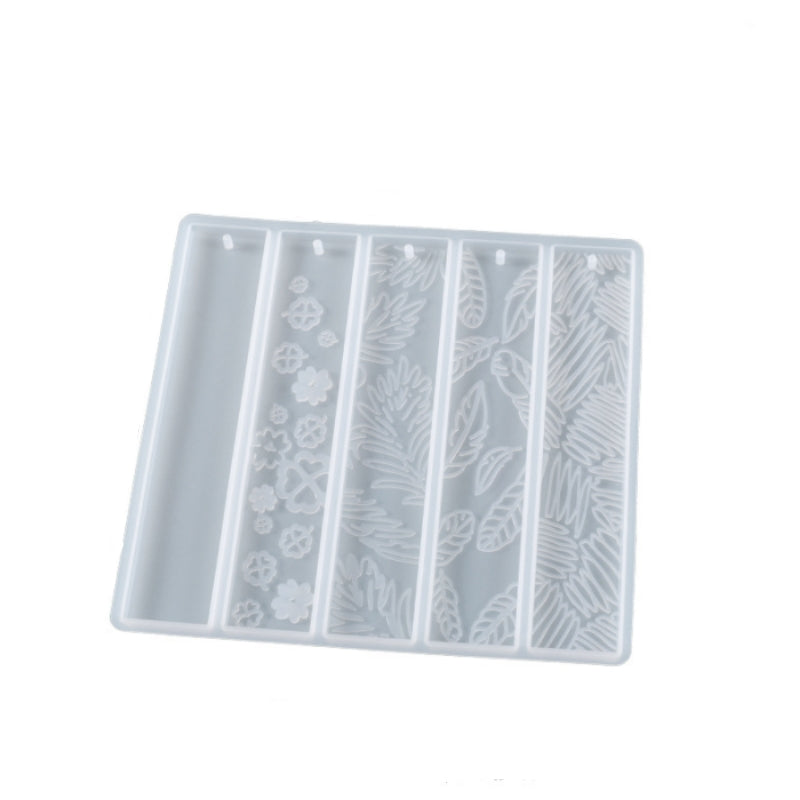 Epoxy Resin Silicone Mold Leaves Cat's Claw Heart Flower Bookmark