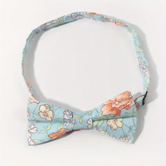 Colorful Flower Printed Bow Tie for Boys and Children
