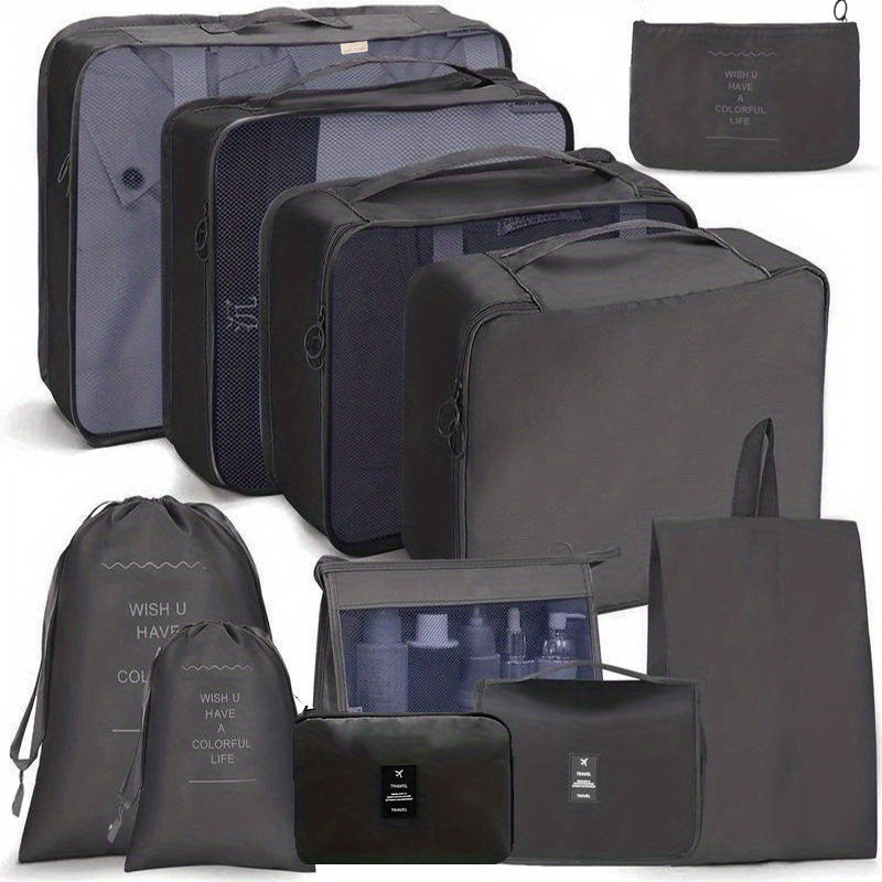 11 Pcs Travel Luggage Bag Sets Organizers Dustproof Storage Bags