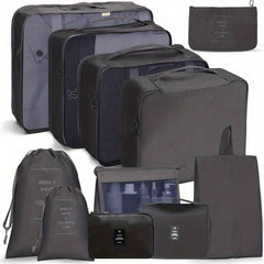 11 Pcs Travel Luggage Bag Sets Organizers Dustproof Storage Bags