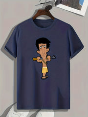 Hunter Print Men's Graphic T shirt for Summer