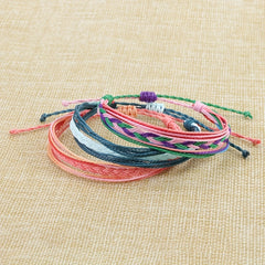 Bohemian Braided Hand Rope for Women Waterproof Bracelet