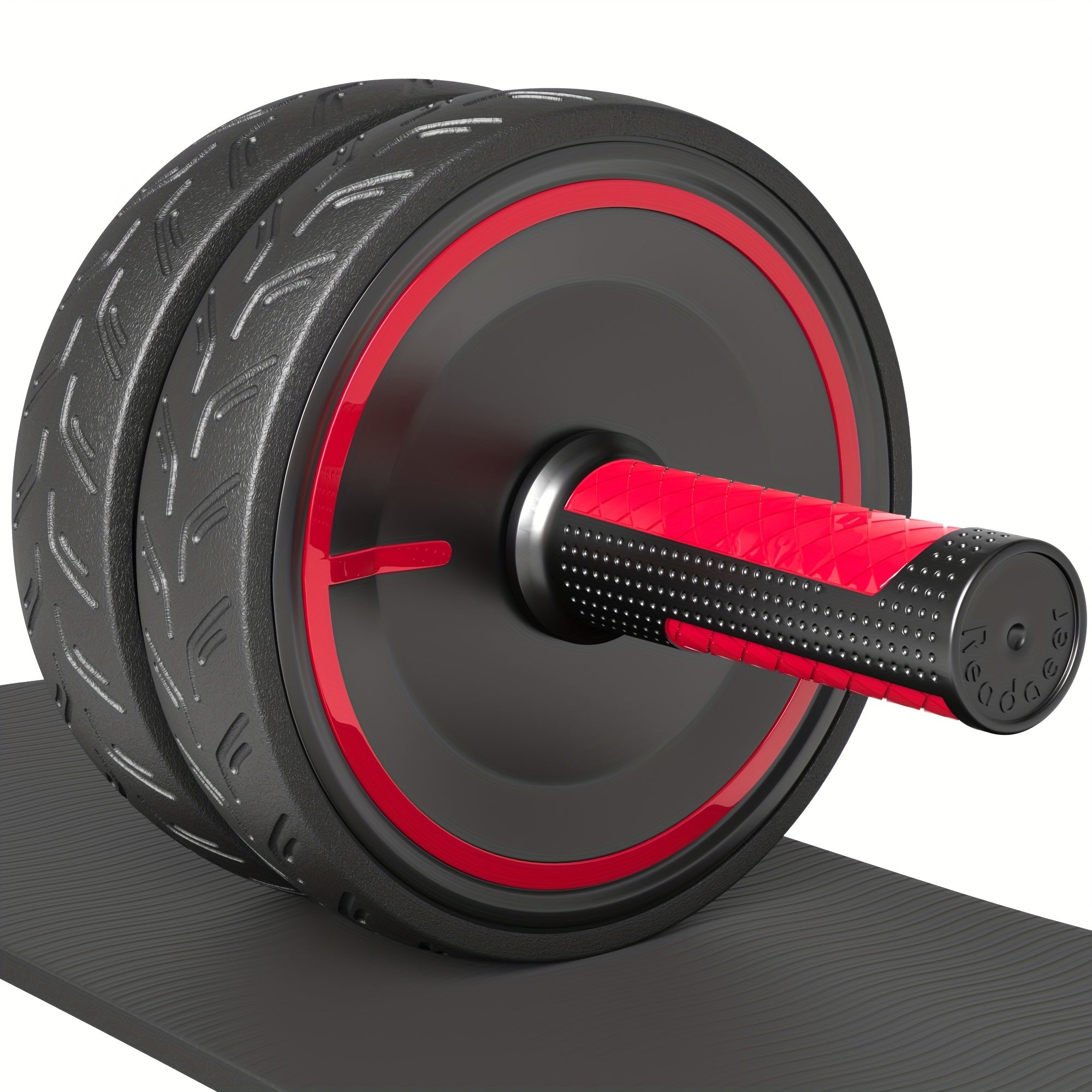 Ab Roller Wheel Home Gym Fitness Equipment with Knee Pad and Metal Handle