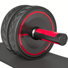 Ab Roller Wheel Home Gym Fitness Equipment with Knee Pad and Metal Handle