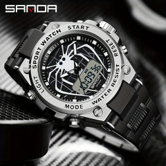 SANDA Men Outdoor Sports Watch with Function