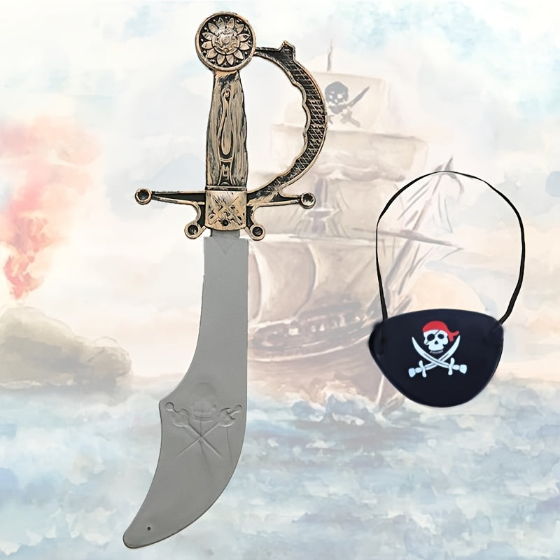 Pirate Cutlass & Eye Patch for Pirate Parties & Role Play