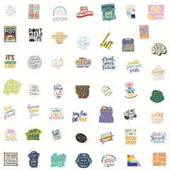 100pcs Motivational Quote Stickers for Teens, Laptop, Water Bottle, Luggage