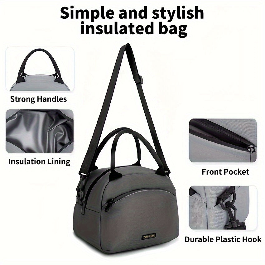 Waterproof Insulated Lunch Box Bag Large Capacity for Picnic Hiking