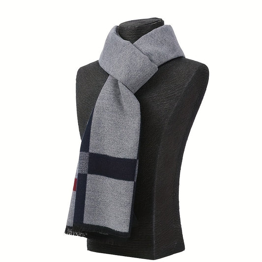 Men's Winter Striped Scarf Soft Formal