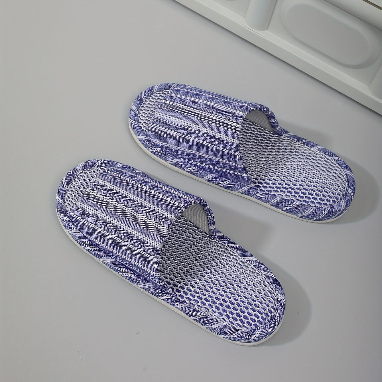 Men's Cozy Open Toe Slippers Anti-Skid Indoor Shoes