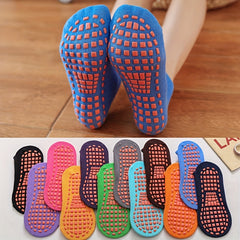 2 Pairs Solid Towel Sole Yoga Socks Anti-slip Low Cut Socks