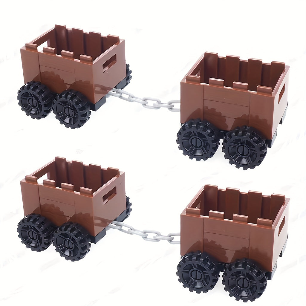 Mini Chain Truck Toy Set for DIY Building Blocks