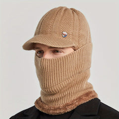 Winter Warm Hat Knitted Beanie with Ear Protection