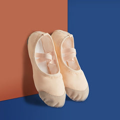 Women's Cross Straps Ballet Dance Shoes Soft Soled Dance Shoes
